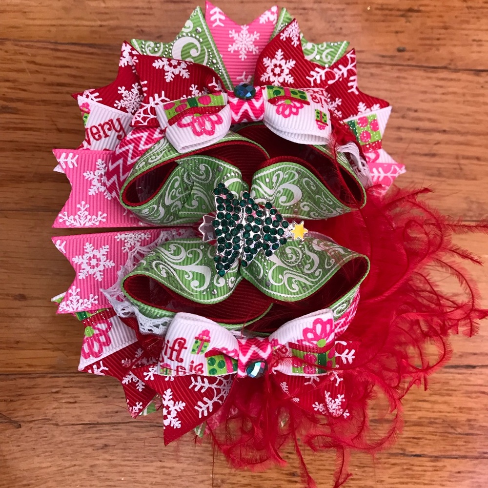 Christmas Boutique hair bow